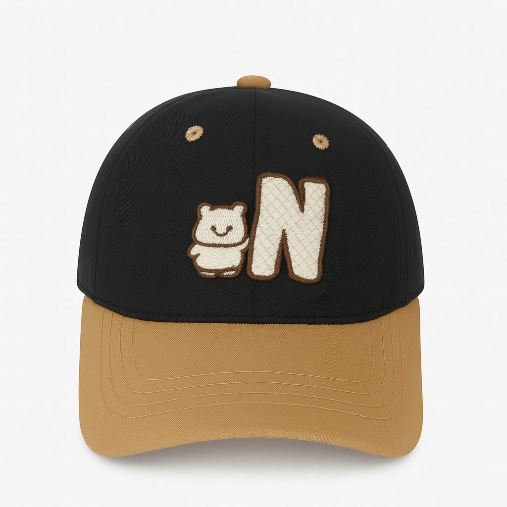 Gorra Infantil con Bordado de Osito – Estilo y Protección para Peques con Personalidad