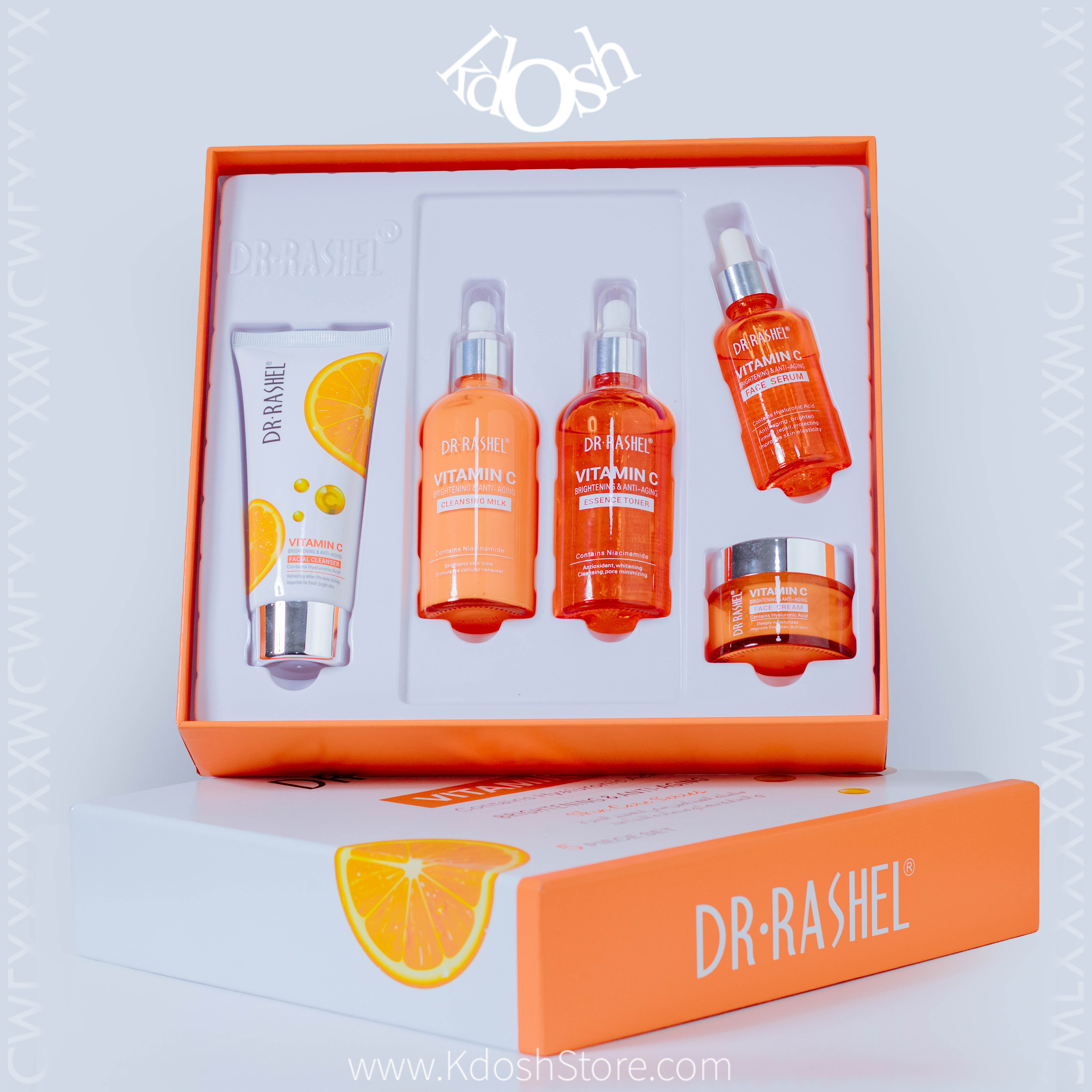 Kit Vitamina C 5 Pzas DR Rashel - Ilumina y Revitaliza tu Piel