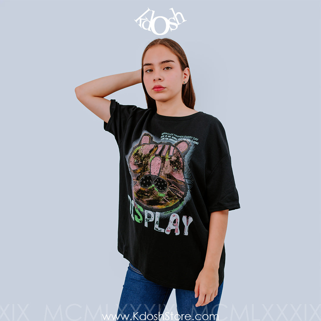 Polo Oversize "Display Cat" – Estilo Urbano y Confort Moderno
