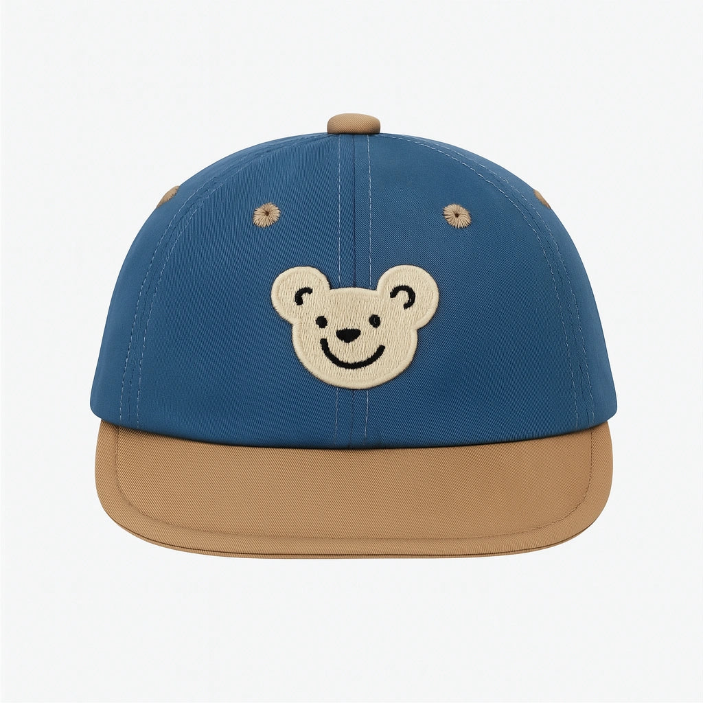 Gorra Infantil con Bordado de Osito – Comodidad y Ternura