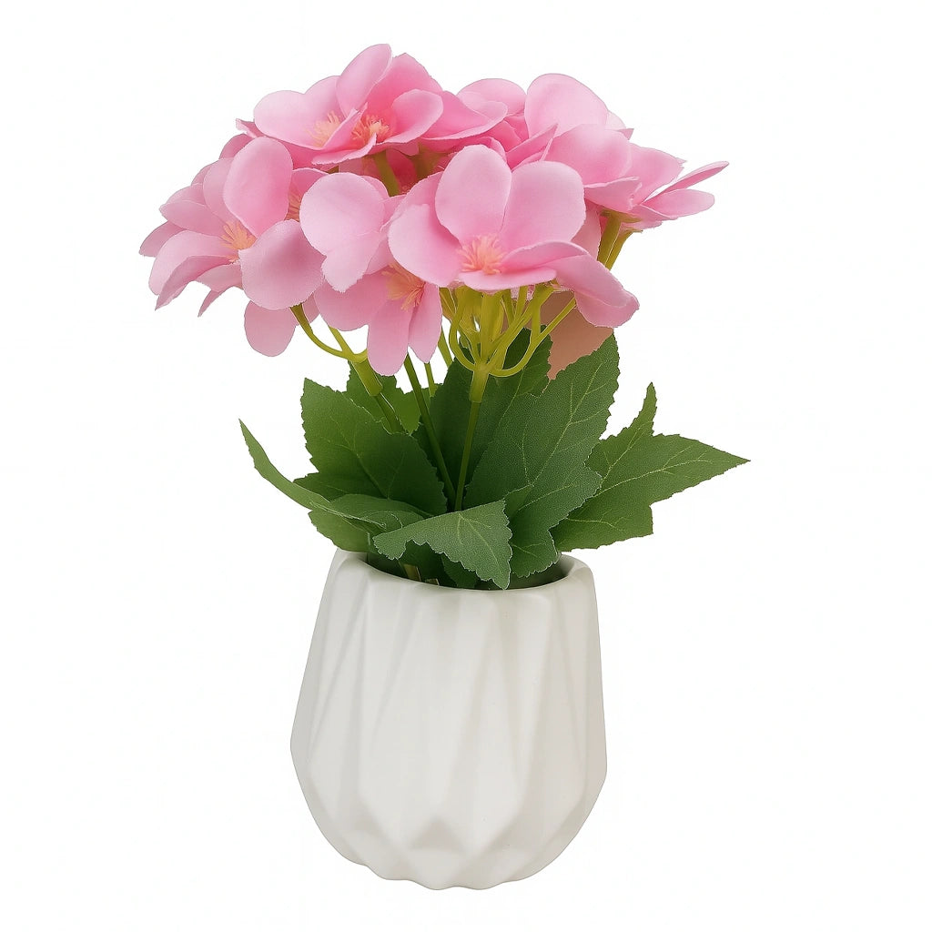 Arreglo Floral Artificial Elegante con Maceta Decorativa