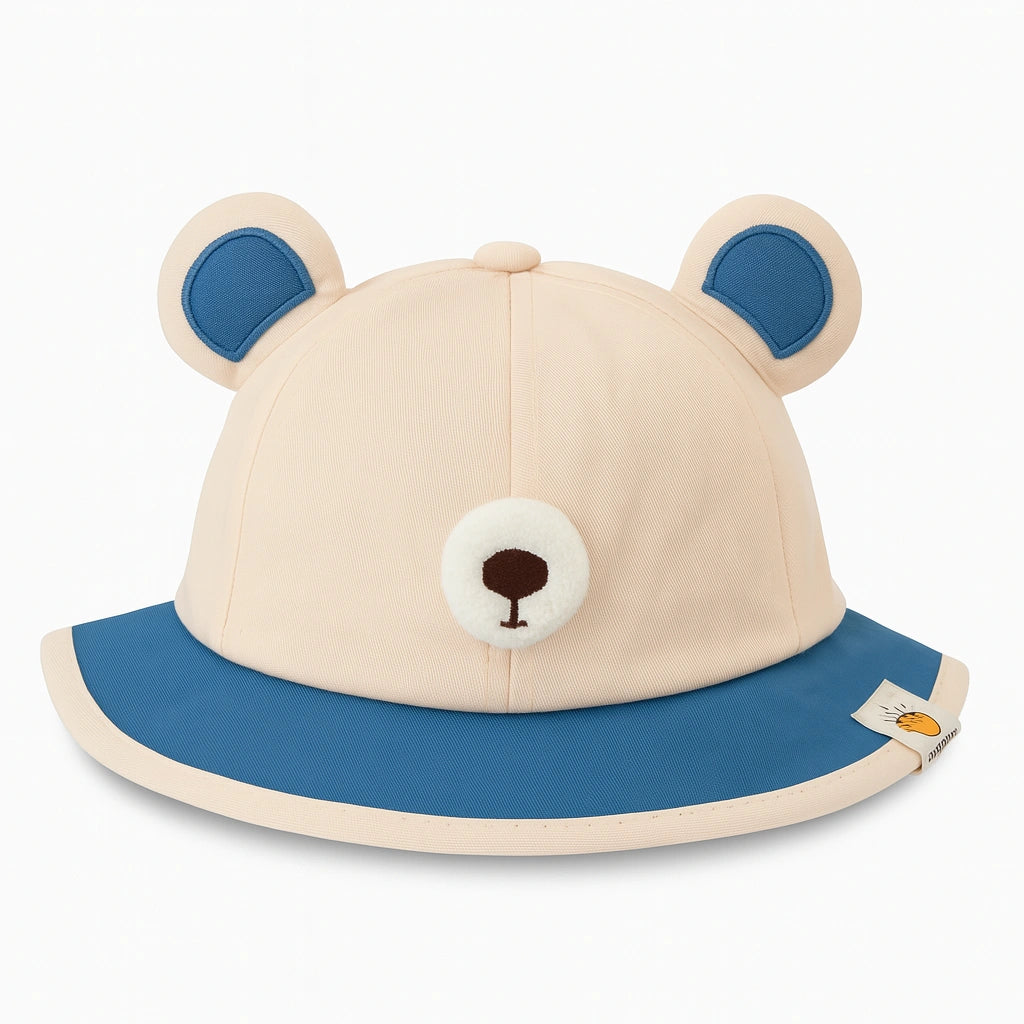Sombrero Infantil con Orejas de Osito – Protección Solar 🐻