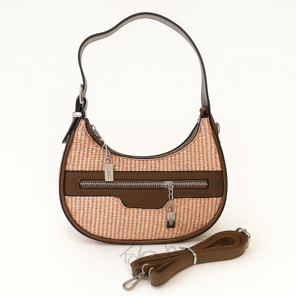Cartera con Textura Natural – Estilo Minimalista y Casual Chic