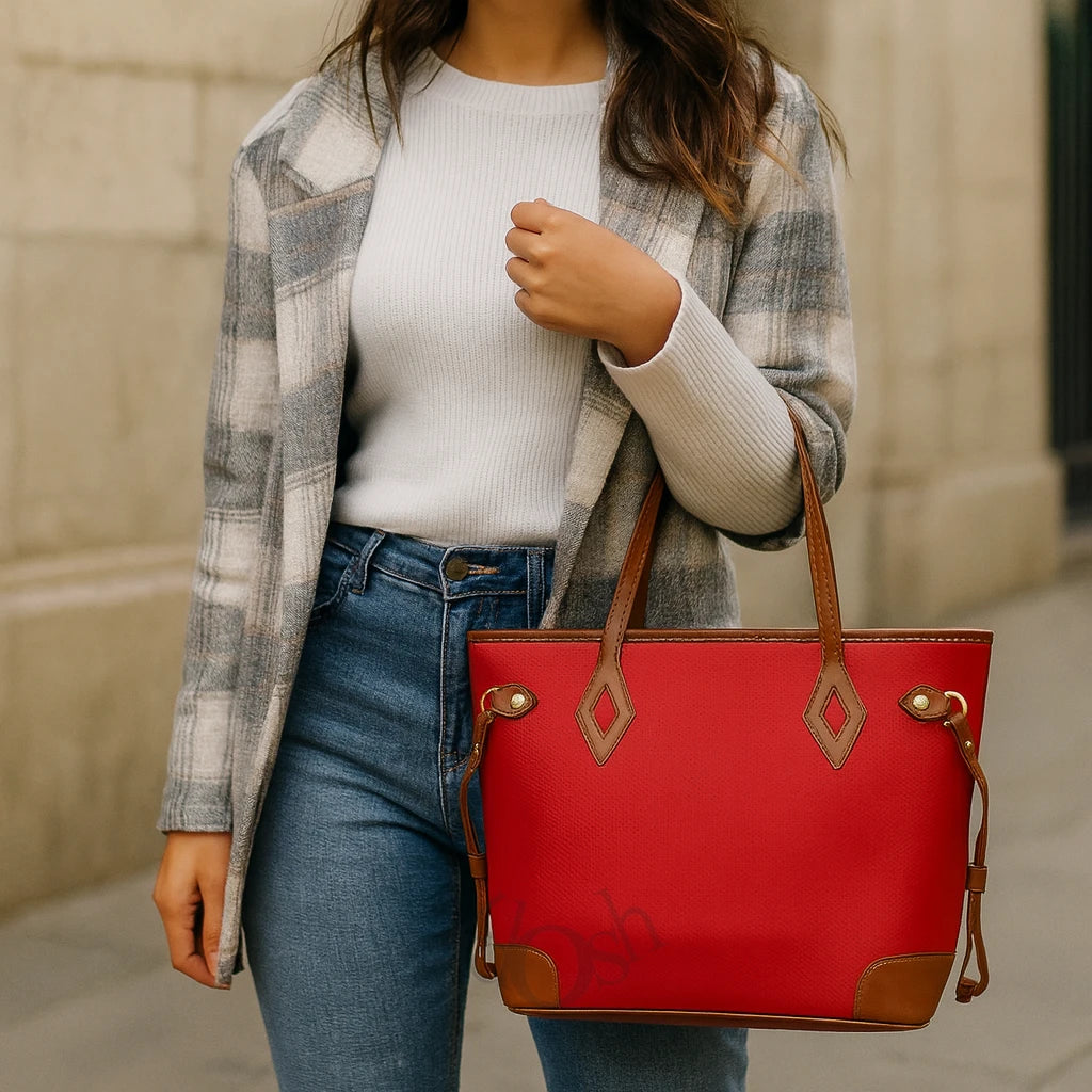 BOLSO BICOLOR ELEGANTE – AMPLITUD Y ESTILO