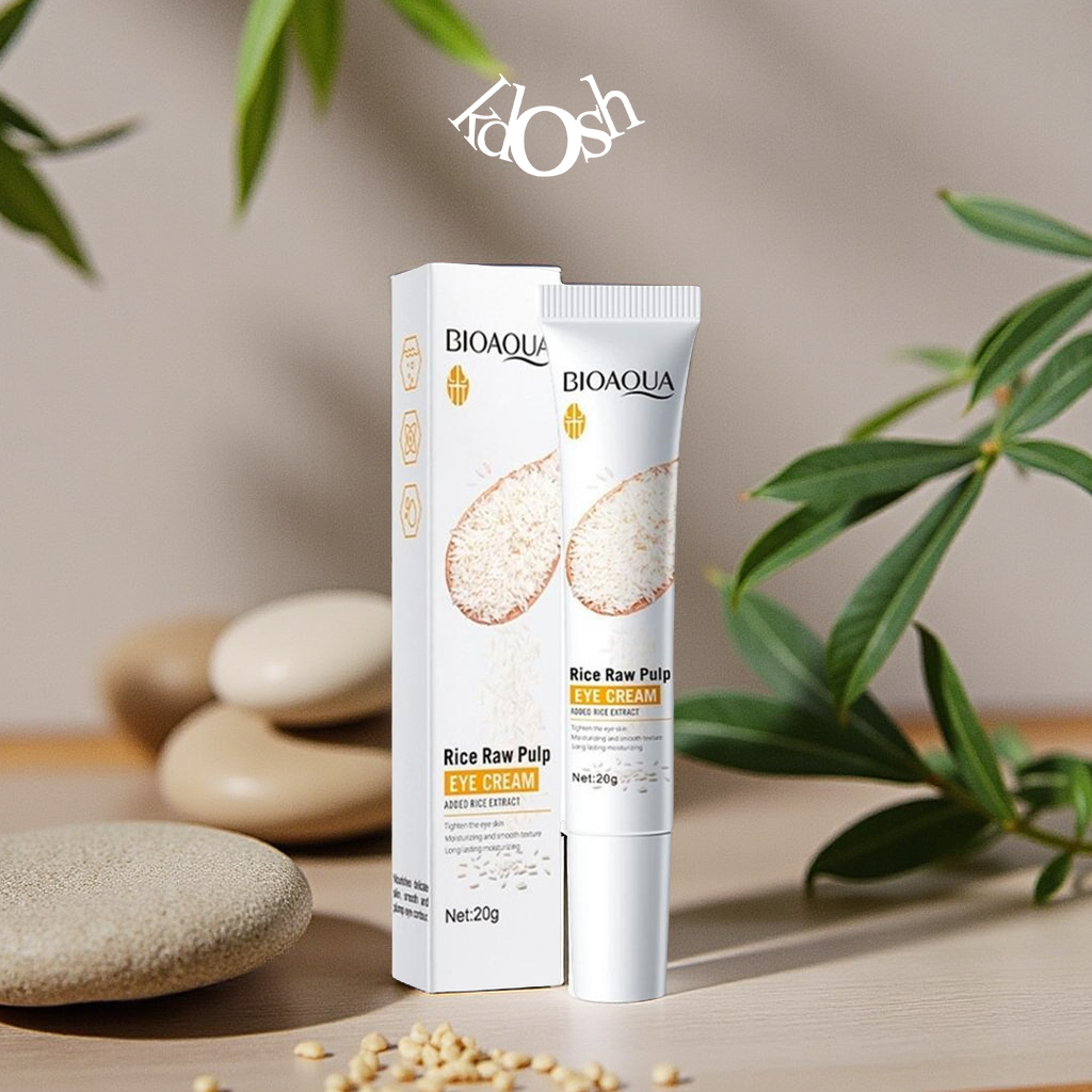 Crema de Ojos de Arroz Bioaqua – Despierta tu Mirada, Reduce Ojeras y Bolsas