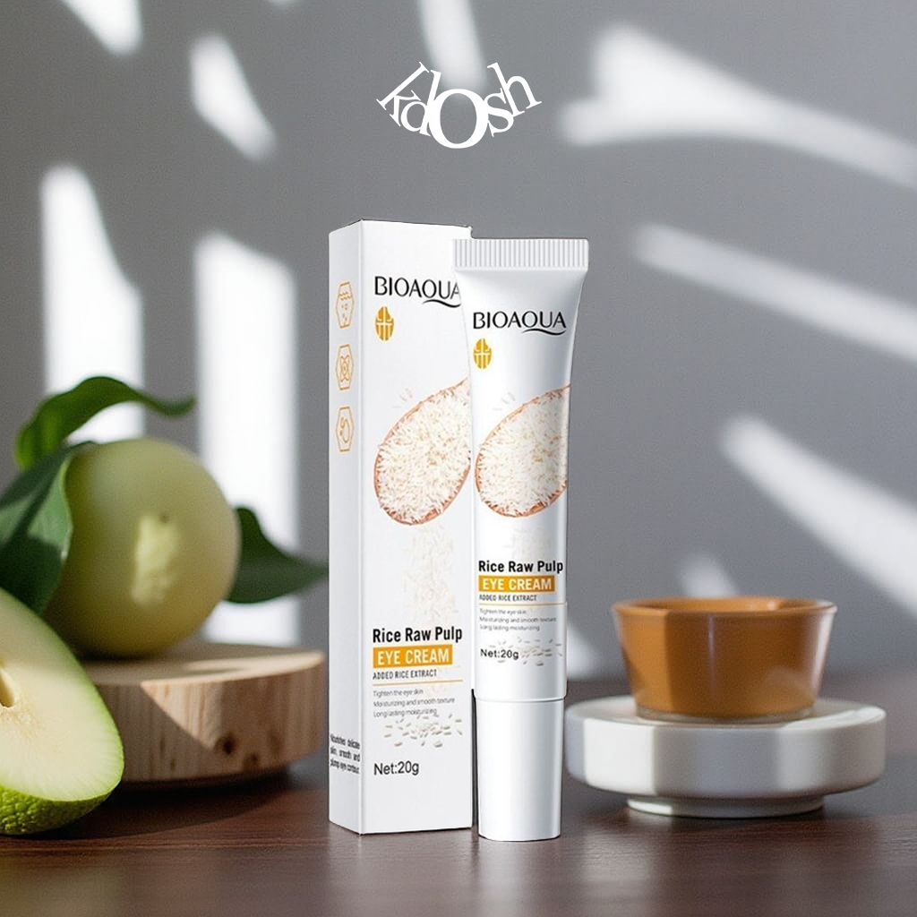 Crema de Ojos de Arroz Bioaqua – Despierta tu Mirada, Reduce Ojeras y Bolsas