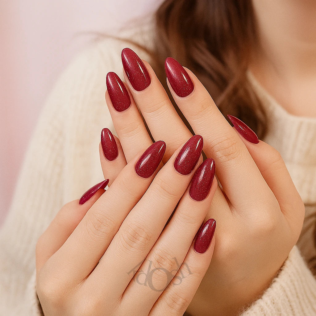 Uñas Postizas de Gel a Presión – Brillantes, Reutilizables y Fáciles de Aplicar (12 Piezas)