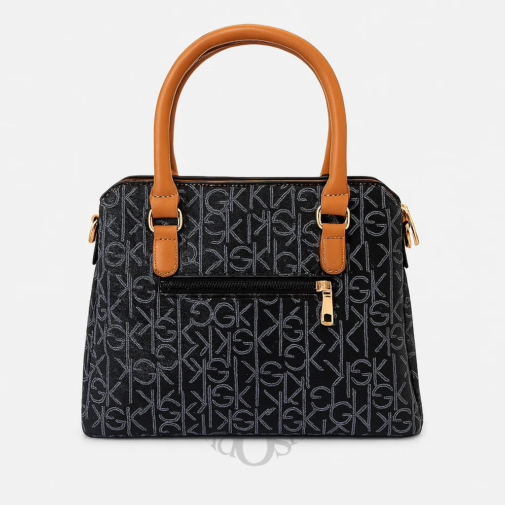 Cartera Estampada con Bolso de Mano – Elegancia Urbana