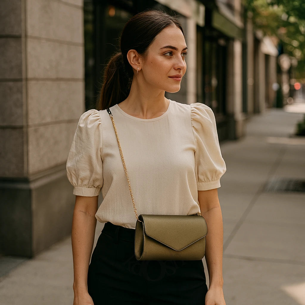 Vanite Elegante con Correas Desmontables y Estilo Versátil