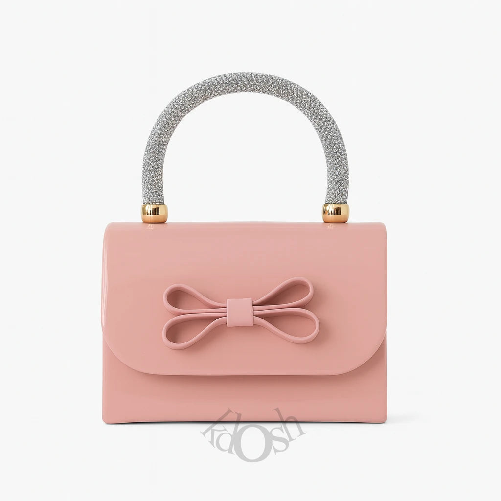 Vanite de Charol con Asa de Pedrería – Brillo y Elegancia