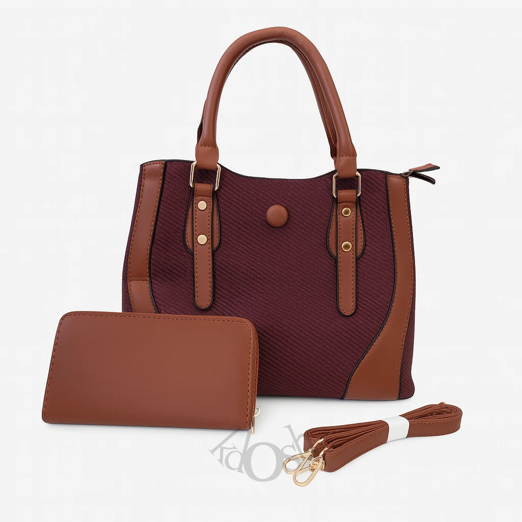 Cartera Texturizada con Billetera Incluida – Elegancia y Funcionalidad