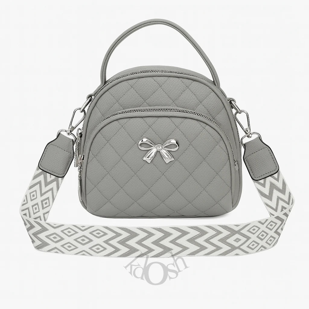 Mini Morral con Lazo Metálico – Estilo Femenino y Moderno