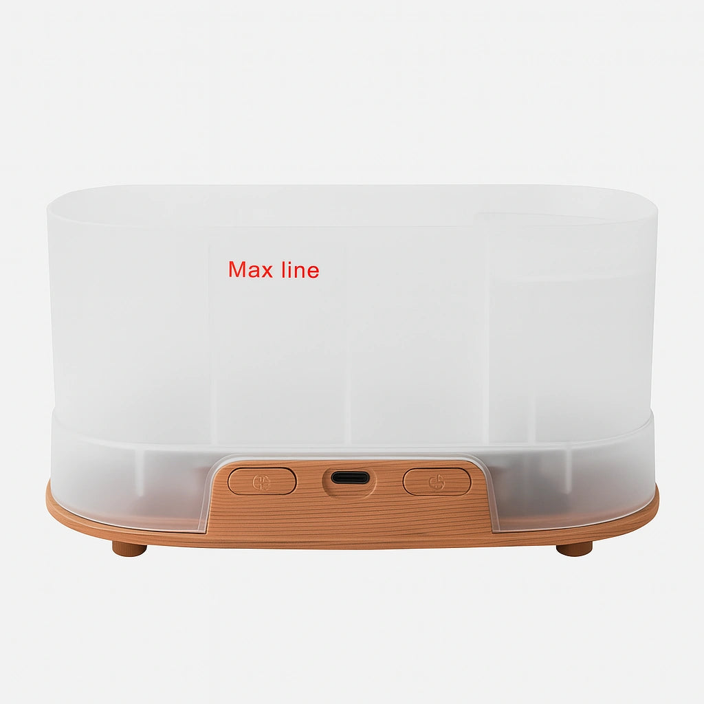 HUMIDIFICADOR DIFUSOR CON LLAMA SIMULADA