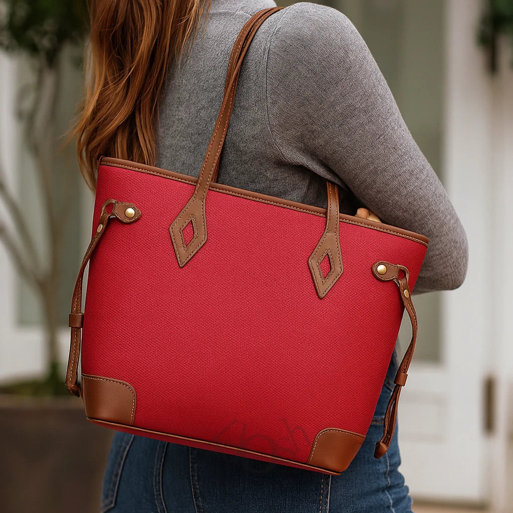 BOLSO BICOLOR ELEGANTE – AMPLITUD Y ESTILO