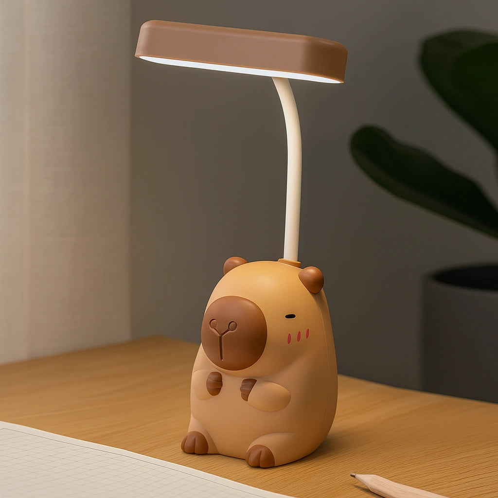 LÁMPARA DE MESA NOCHE – DISEÑO CAPIBARA CON TAJADOR