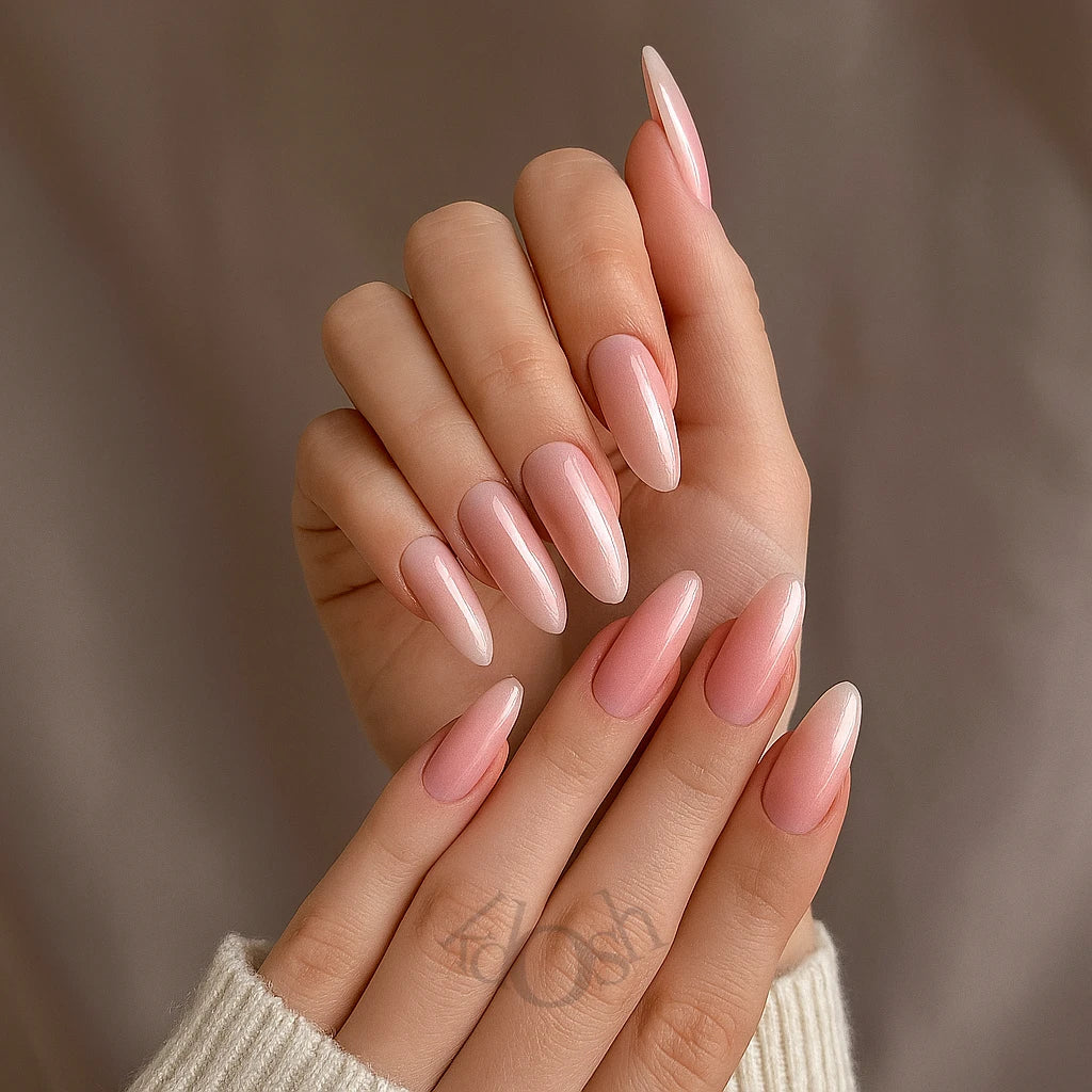 Uñas Postizas de Gel a Presión – Brillantes, Reutilizables y Fáciles de Aplicar (12 Piezas)