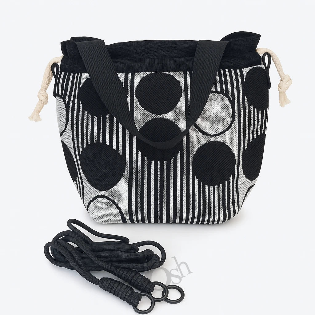 Bolso Tejido con Estampado – Versátil y Femenino