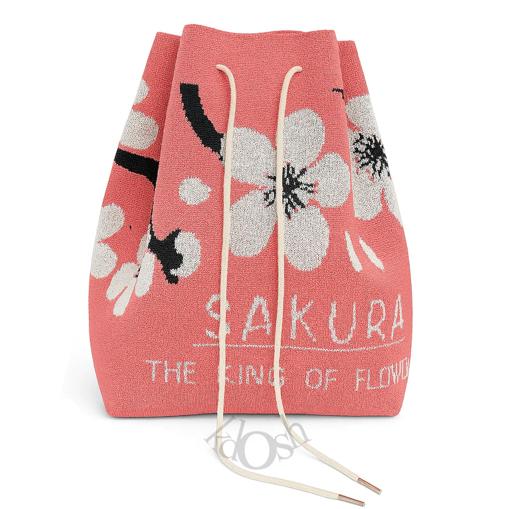 Mochila Casual Tejida con Estampado – Ligera y Versátil