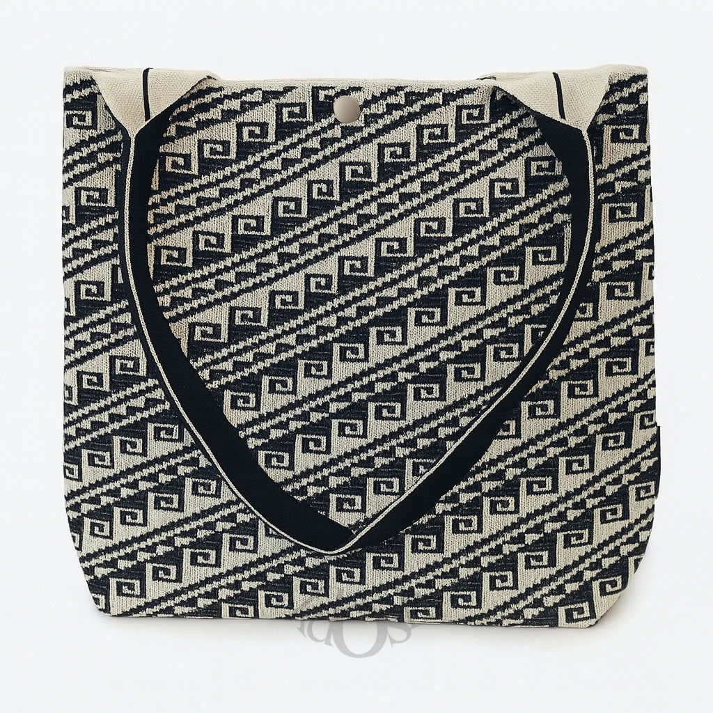 Bolso Estampado en Chevrón – Moderno y Versátil