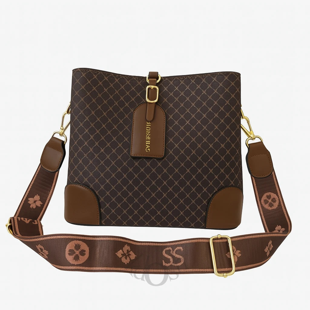 Cartera Estampada con Triple Correa – Versatilidad y Estilo Urbano