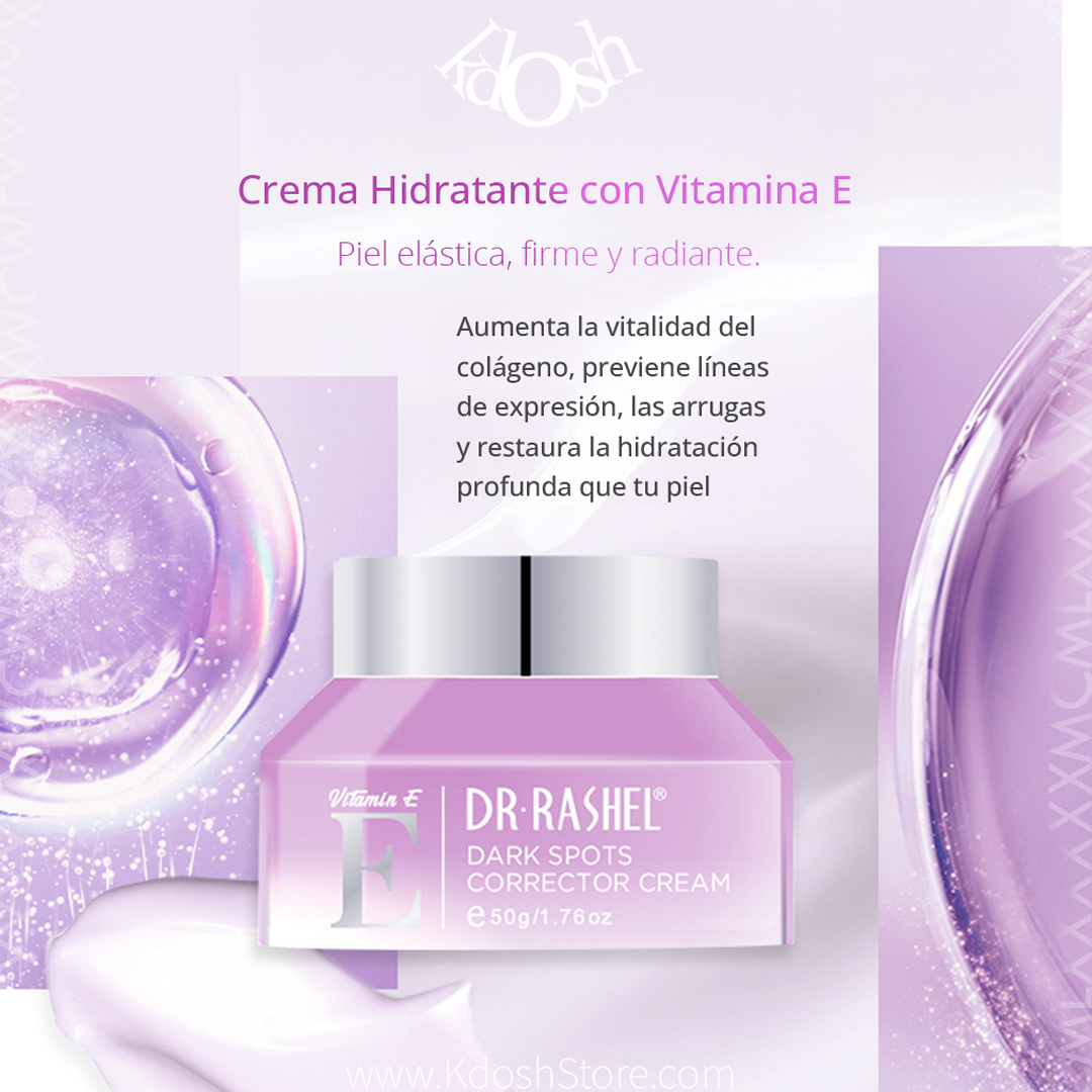 Crema Facial Dr. Rashel Vitamina E – Hidratación y Elasticidad al Instante