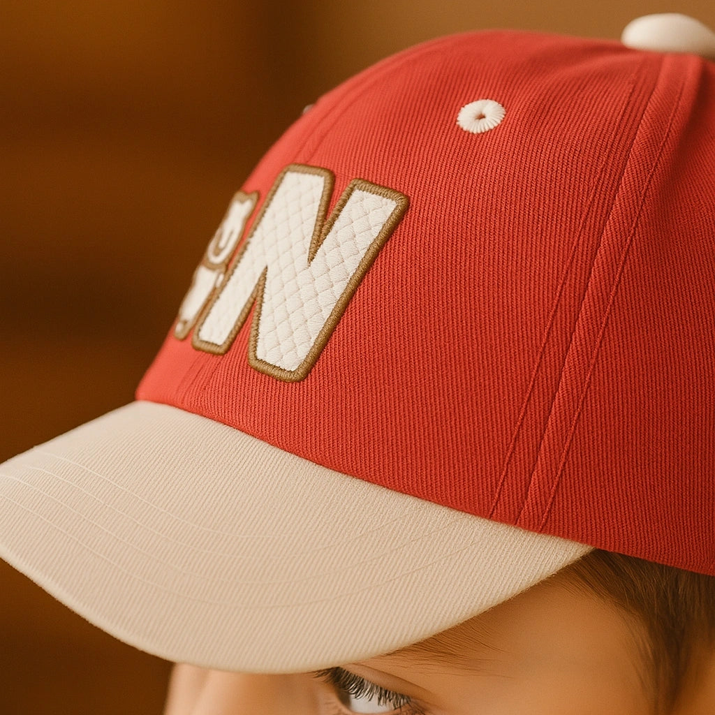 Gorra Infantil con Bordado de Osito – Estilo y Protección para Peques con Personalidad