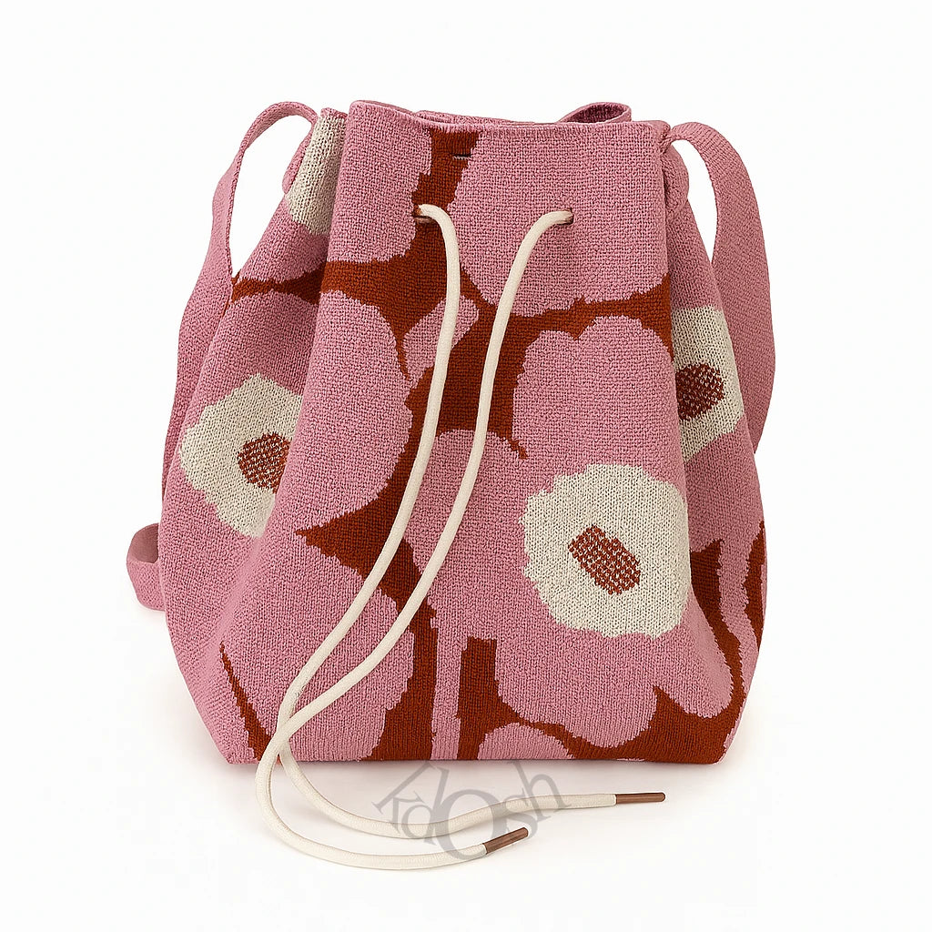 Bolso Tejido con Estampado – Casual y Versátil