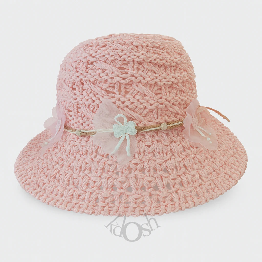 Sombrero para niñas con Detalles Florales