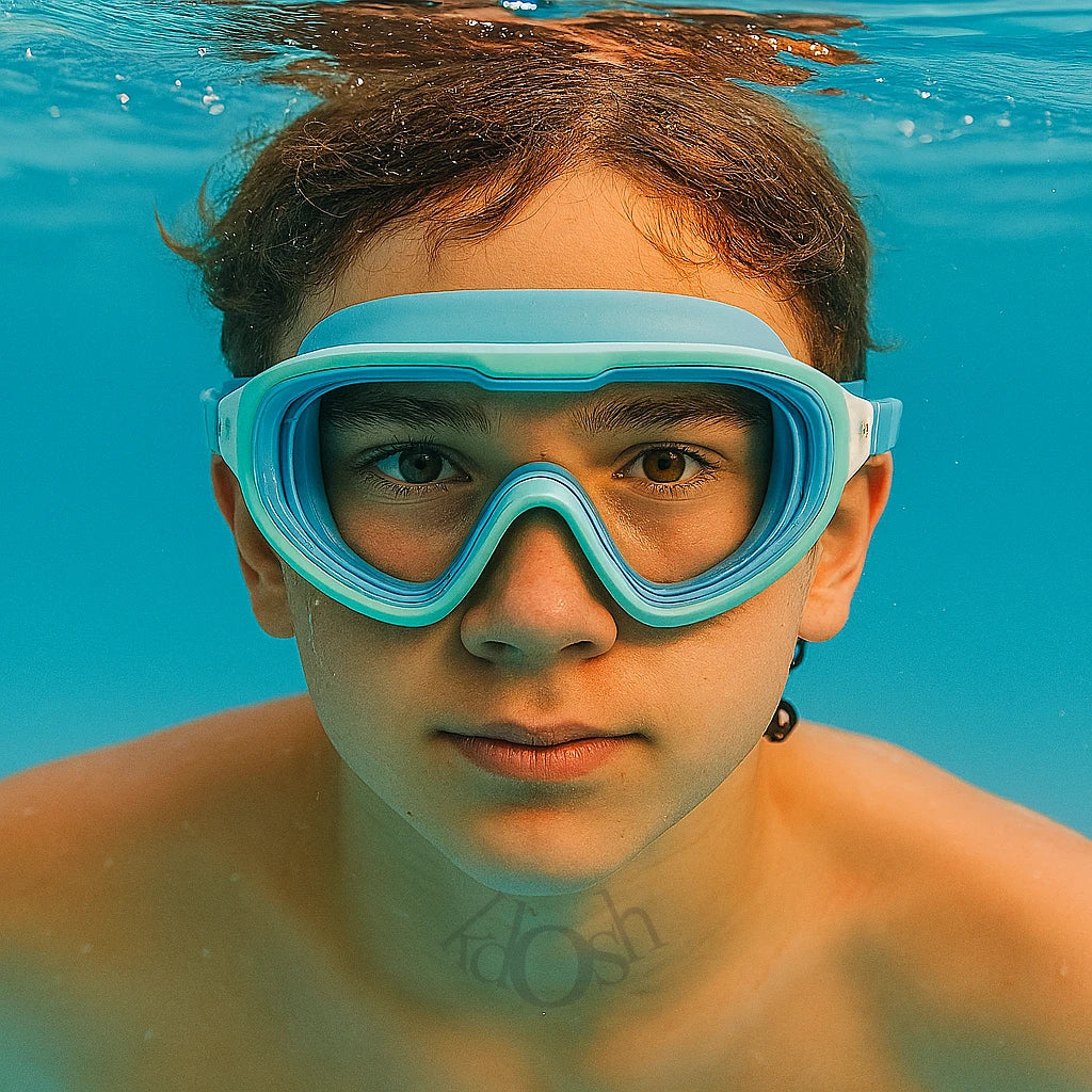 Lentes de Natación Bicolor Antivaho con Protección UV