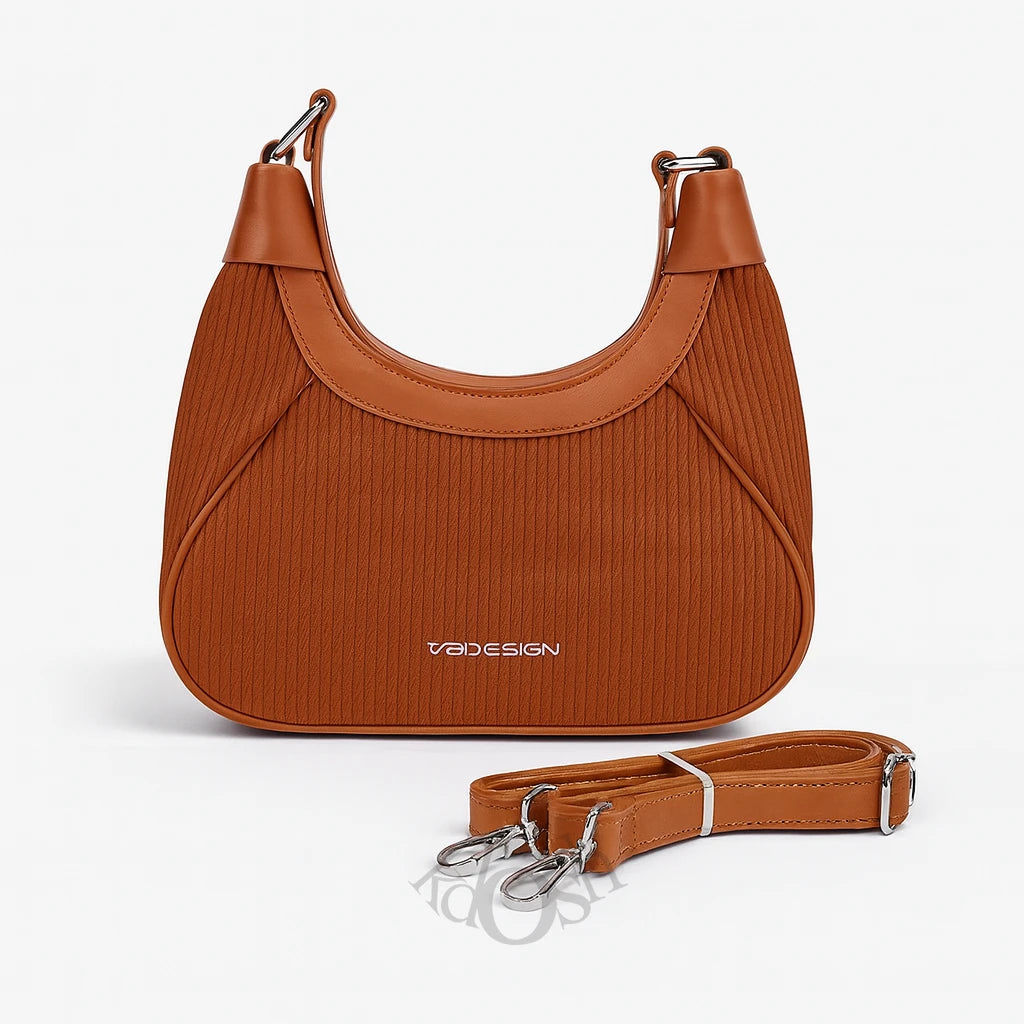 Cartera Tipo Media Luna Texturizada – Minimalismo Chic