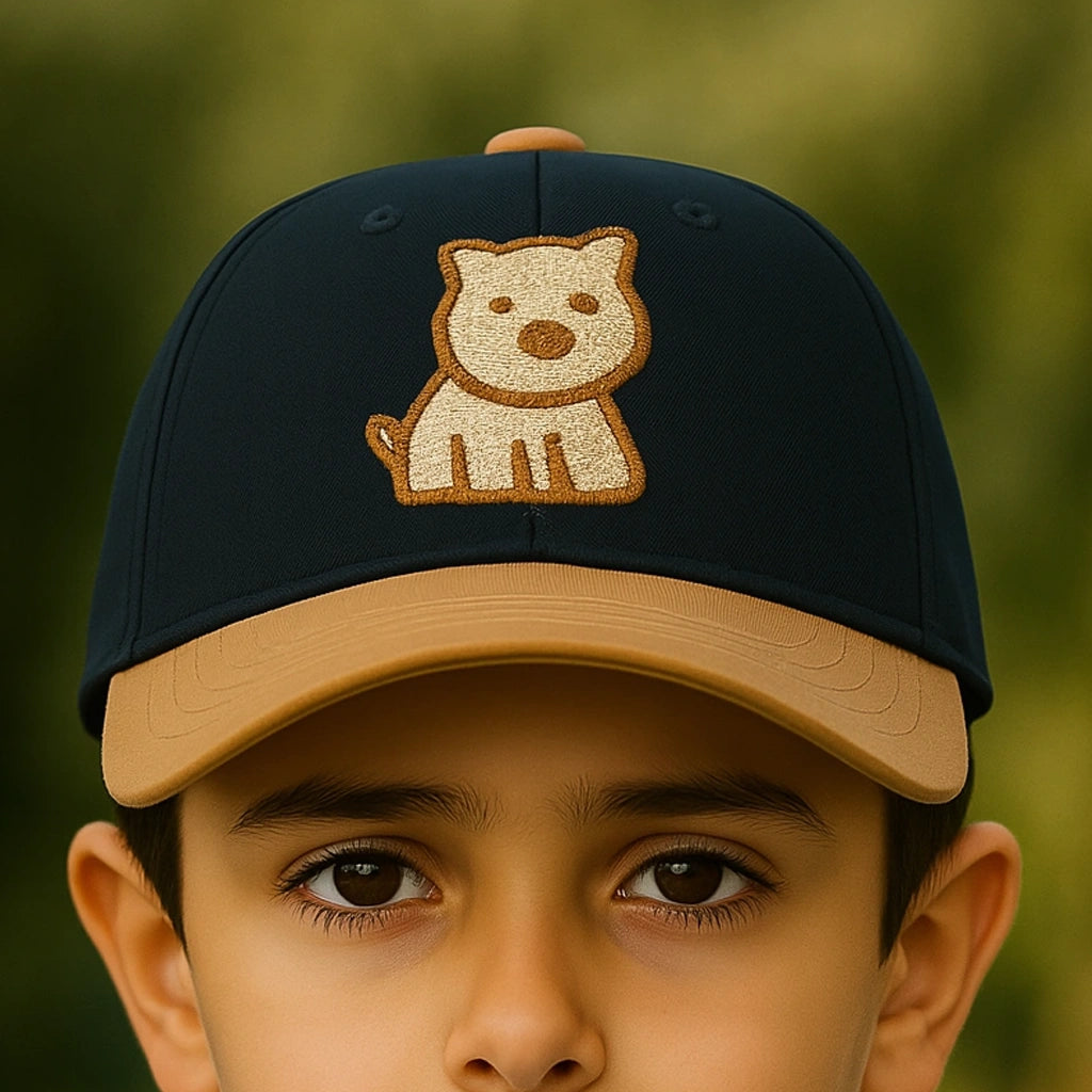 Gorra Infantil con Bordado 3D de Perrito 🐶