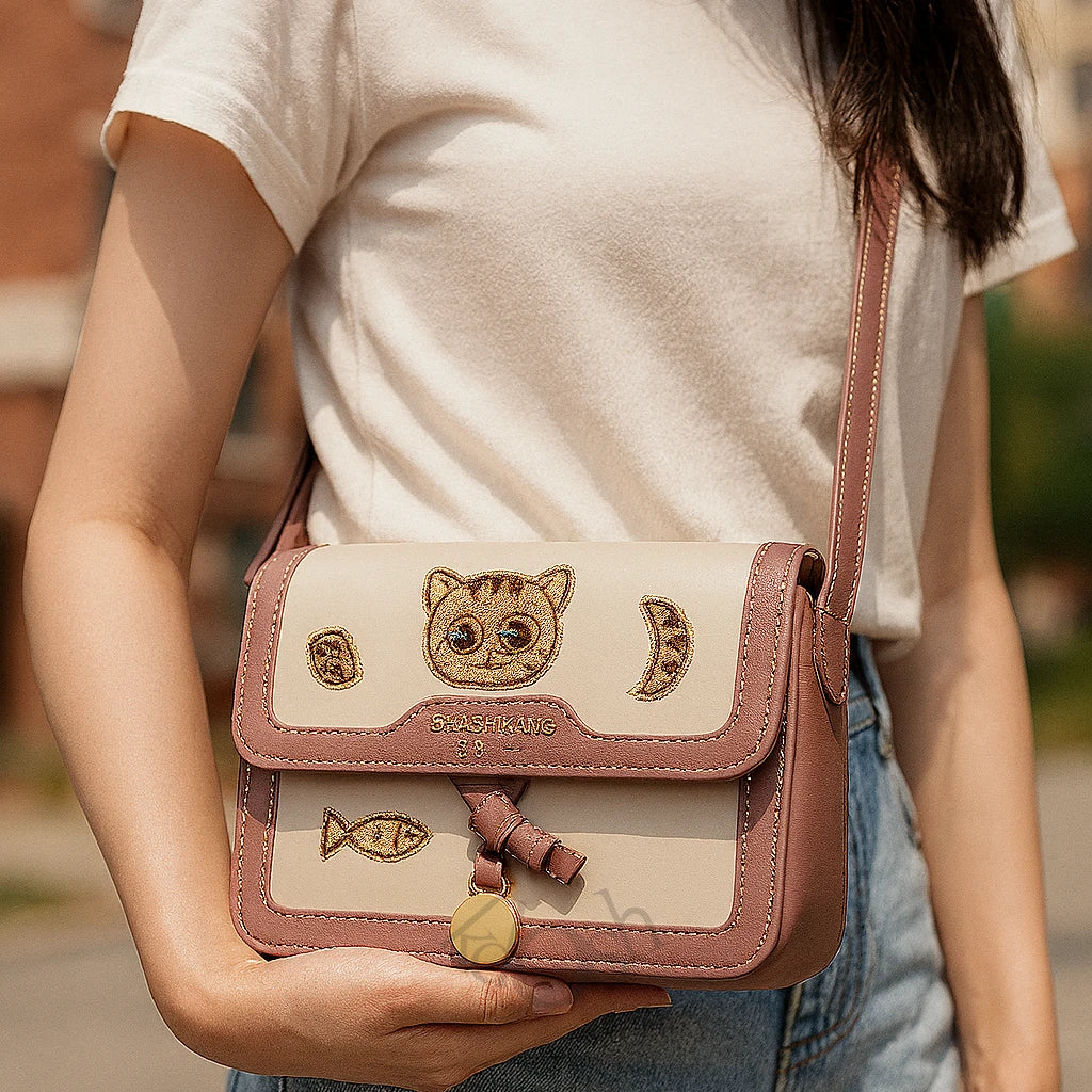 Morral Kawaii con Bordados – Estilo Hawái