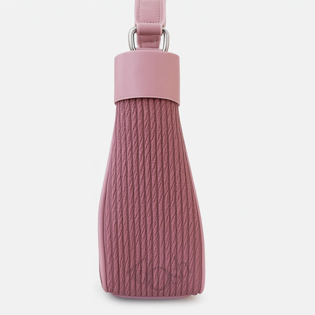 Cartera Tipo Media Luna Texturizada – Minimalismo Chic