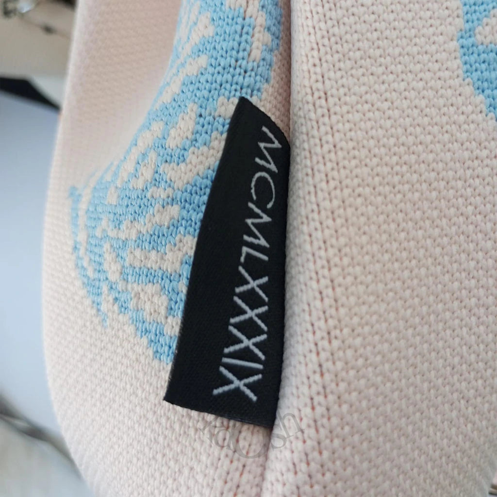 Mochila Casual Tejida con Estampado – Ligera y Versátil