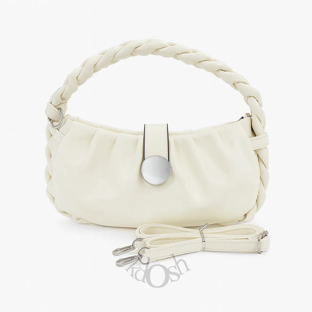 CARTERA CON ASA TRENZADA – ESTILO MODERNO Y ELEGANTE