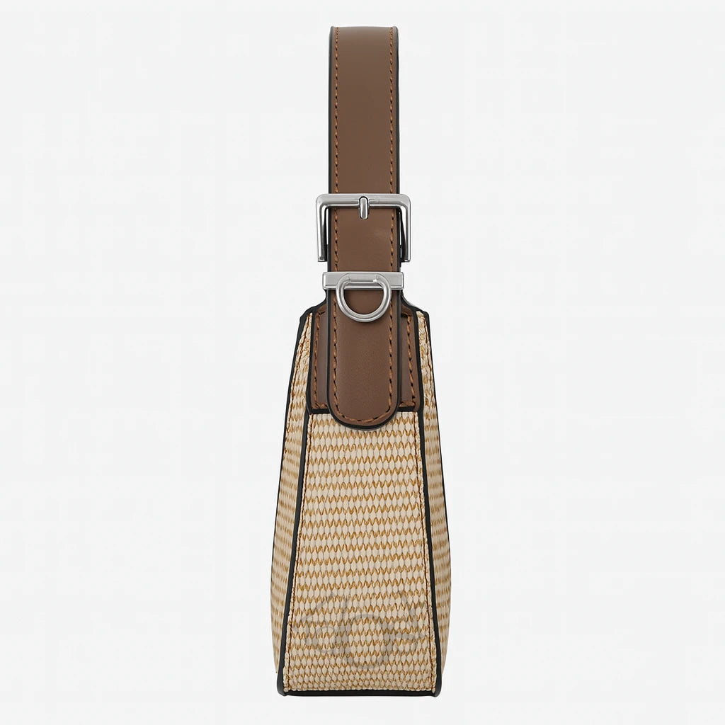 Cartera con Textura Natural – Estilo Minimalista y Casual Chic