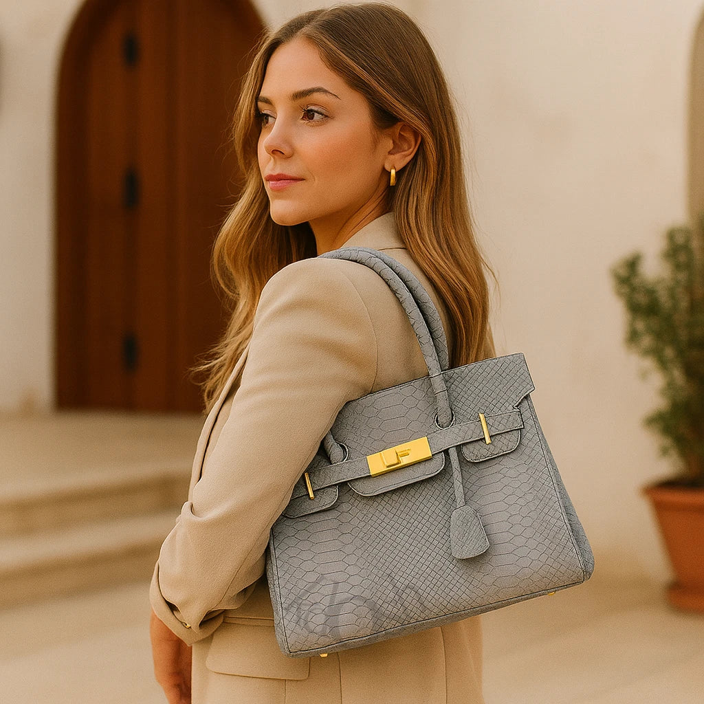 Cartera Estilo Piel de Serpiente – Lujo y Elegancia Atemporal