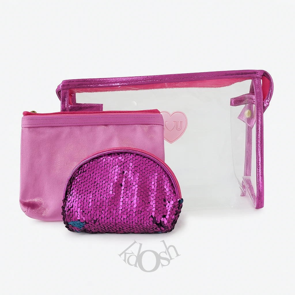 Set de Neceseres 3 en 1 | Organización con Brillo y Estilo 💖👜