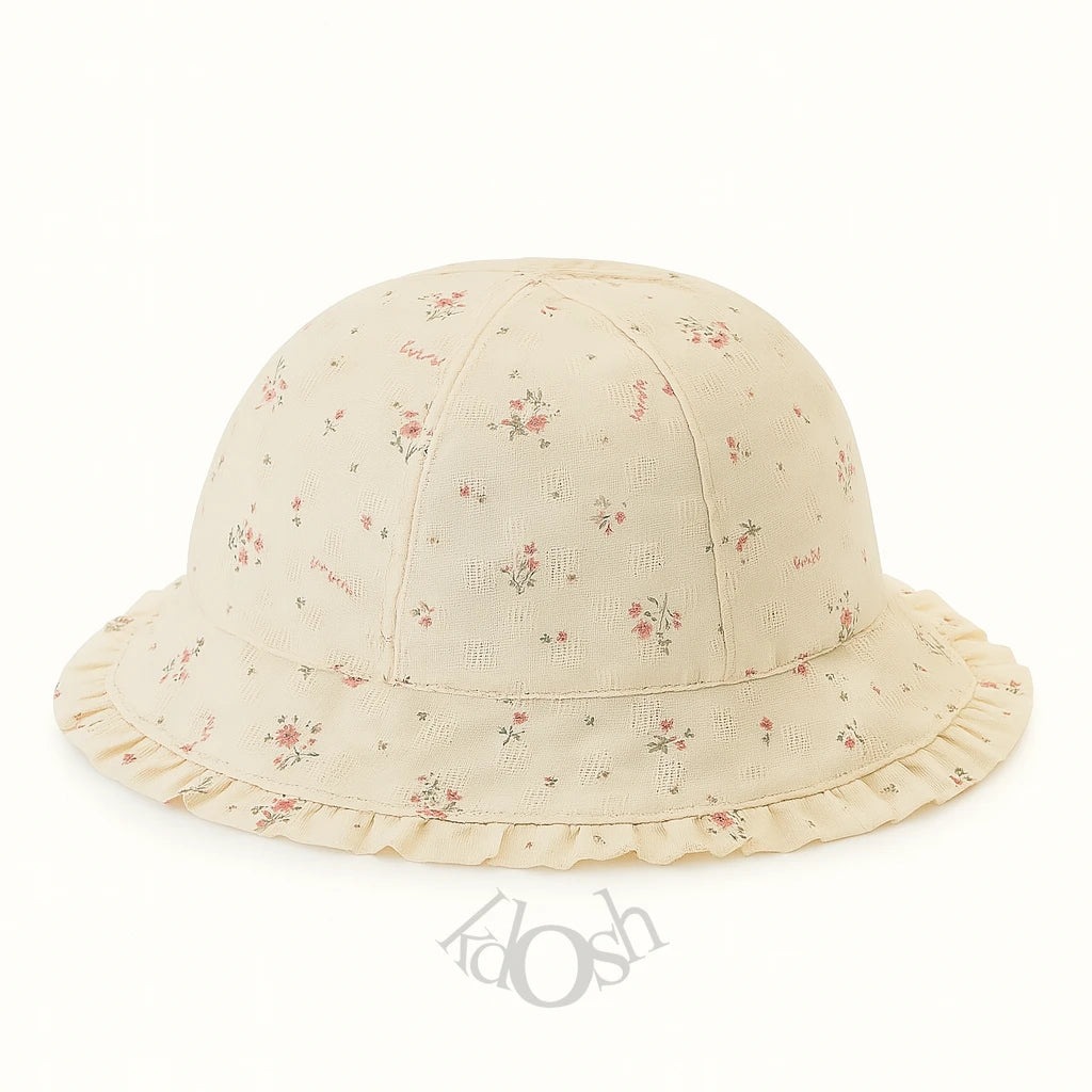 Sombrero de Niña con Estampado Floral 👒