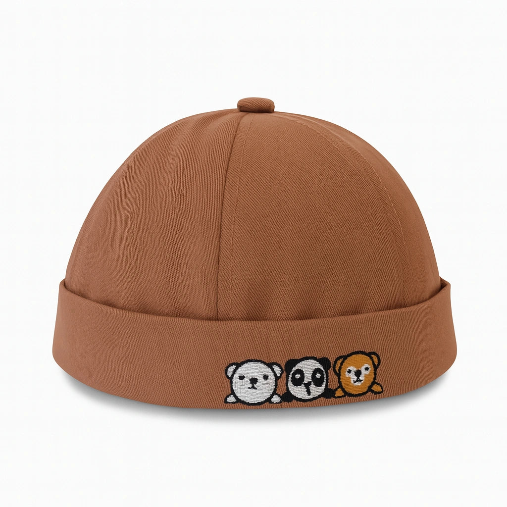 Gorro de Bebé con Animalitos Bordados – Suave y Cómodo 🐾