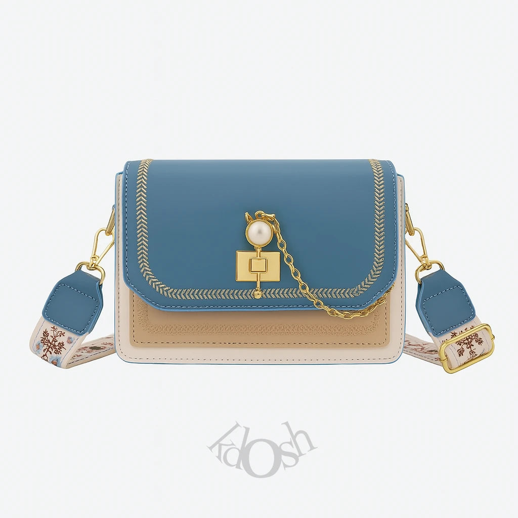 Morral con Cadena Decorativa y Doble Correa – Estilo Femenino y Versátil