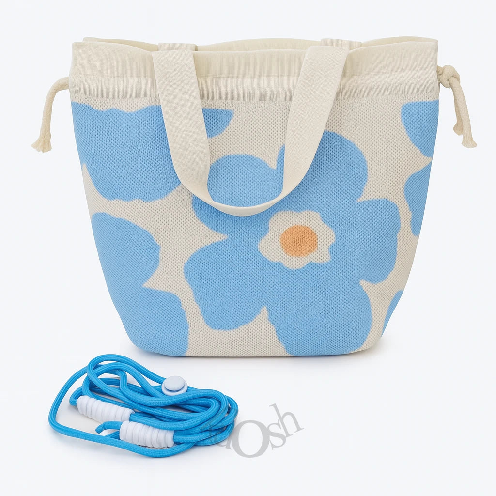 Bolso Tejido con Estampado – Versátil y Femenino