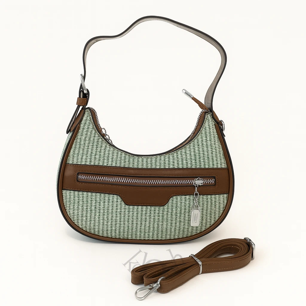 Cartera con Textura Natural – Estilo Minimalista y Casual Chic