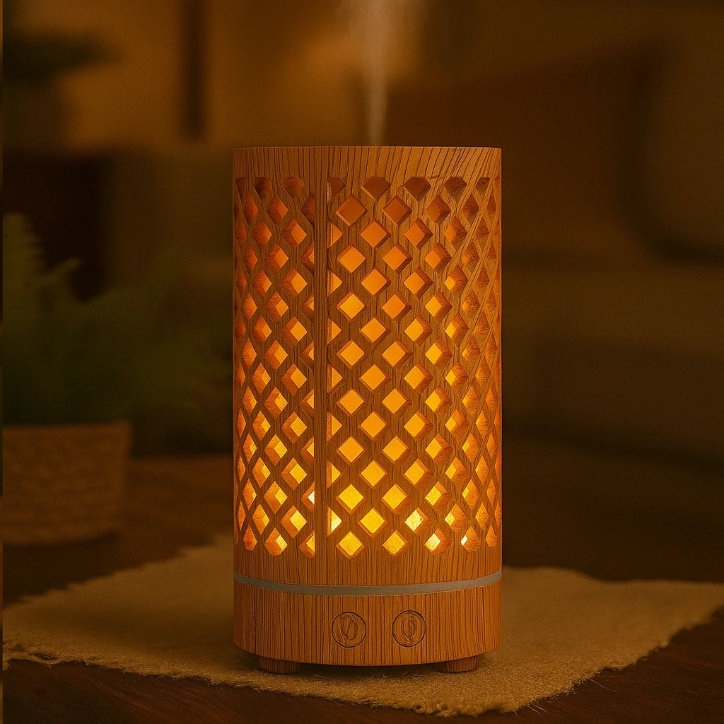 HUMIDIFICADOR CON LUZ LED Y DIFUSOR DE AROMAS